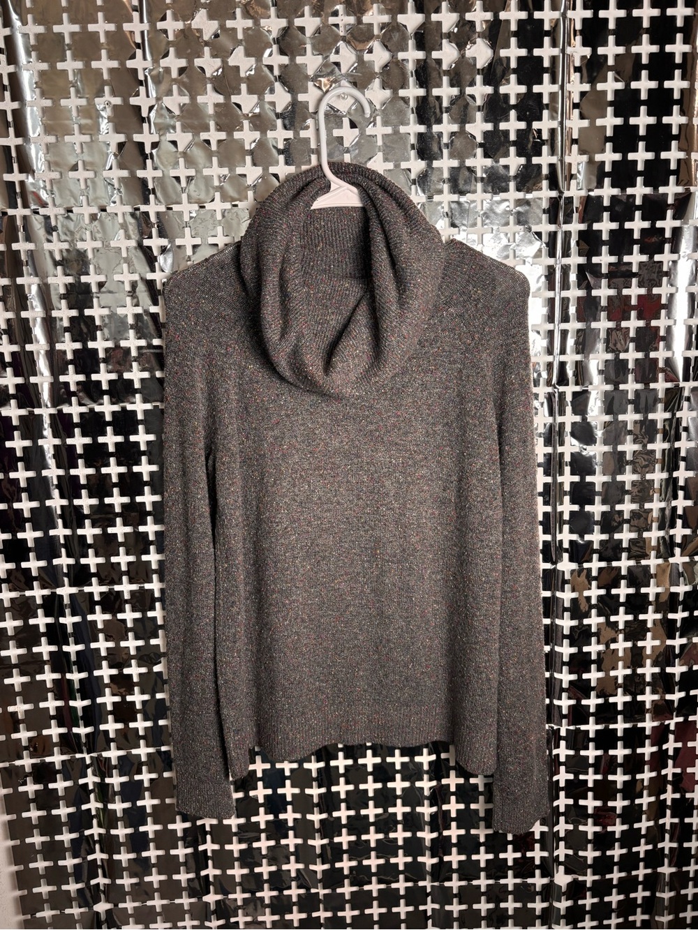 Loft Women's Gray Cowl Neck Sweater - Soft Knit